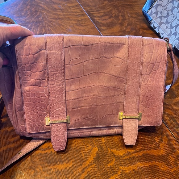 Brahmin Bags Brahmin Foldover Snap Close Messenger Bag In Dusty